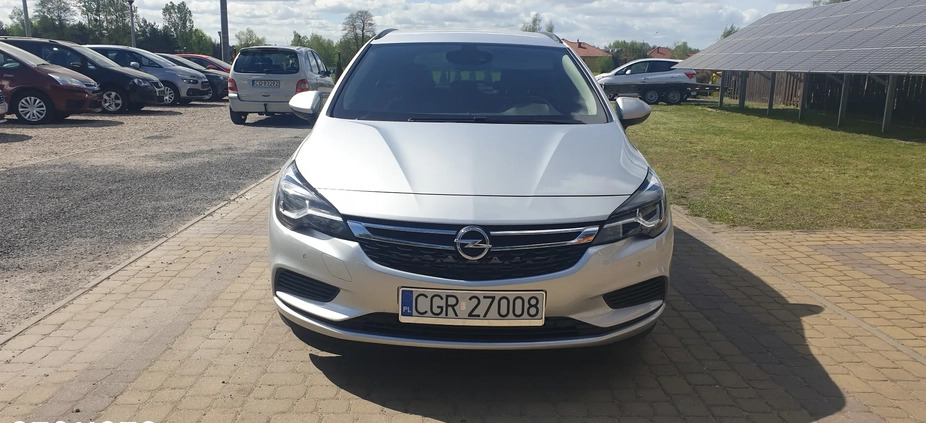 Opel Astra cena 46800 przebieg: 173000, rok produkcji 2018 z Grudziądz małe 106